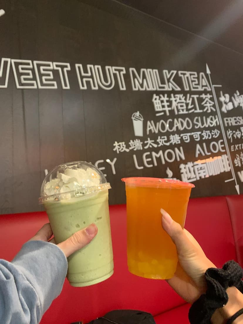 Drinks from Sweet Hut!