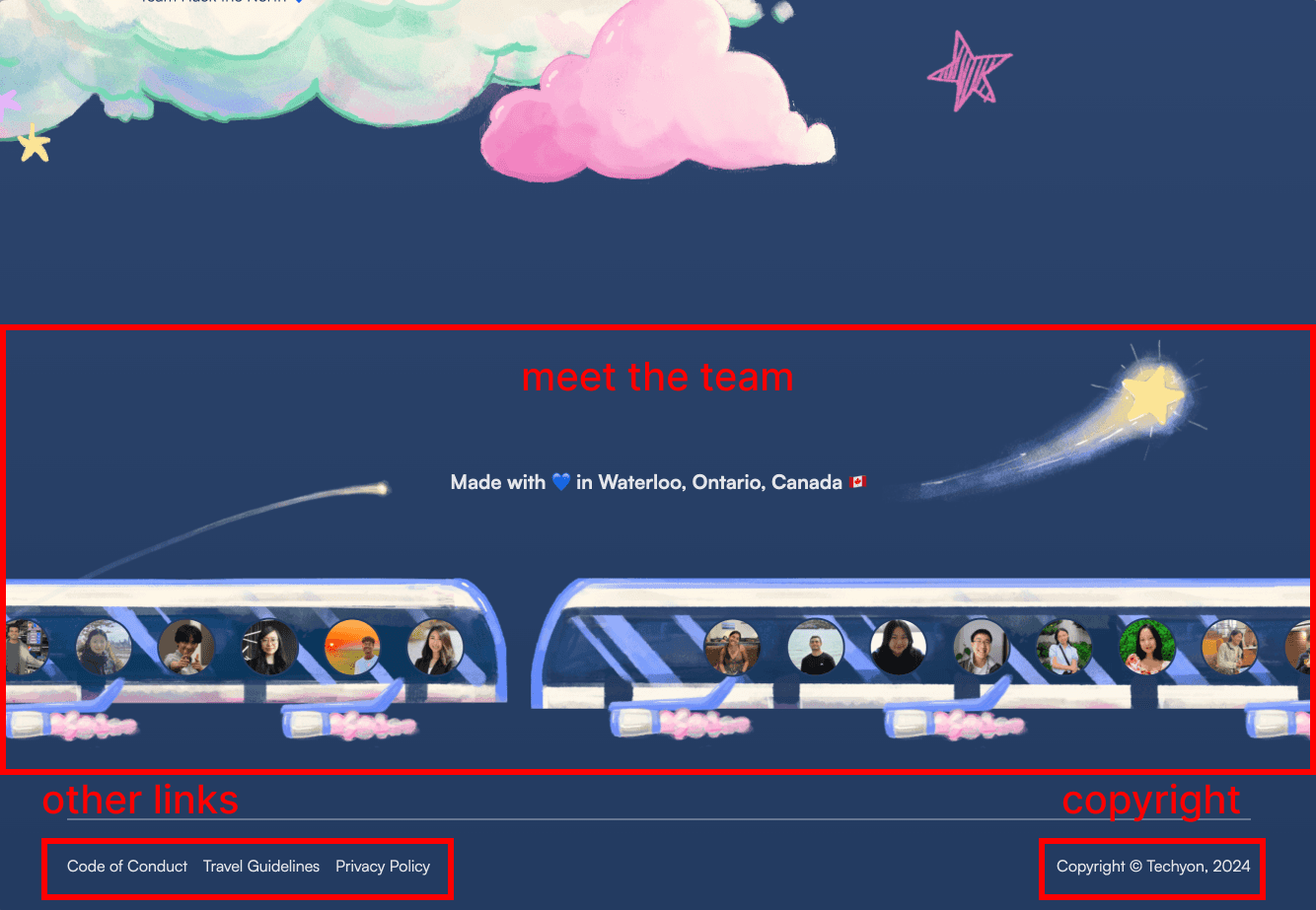 HackTheNorth - Footer
