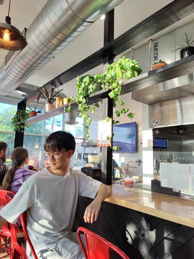 Photo of a guy at a counter 2
