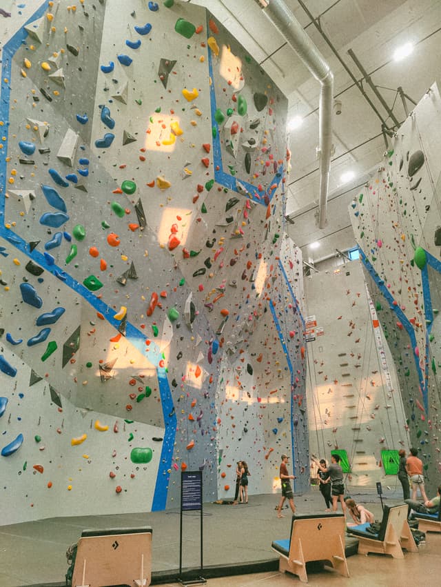 Photo of a climbing gym