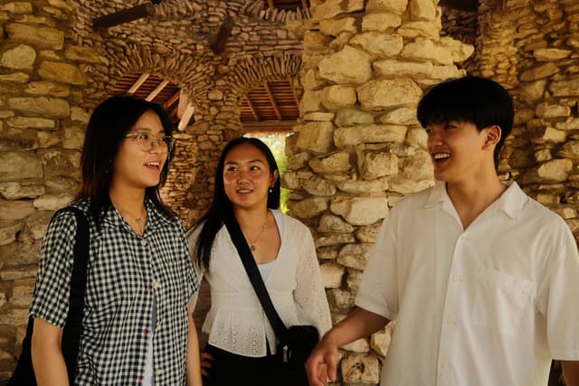 Photo of a some friends talking