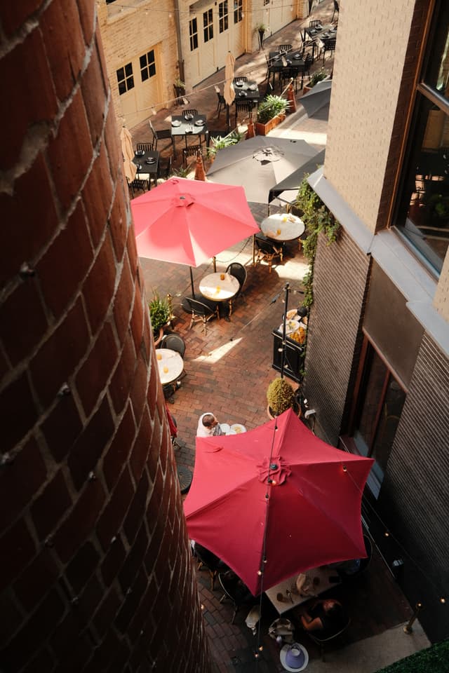 Photo of a umbrellas