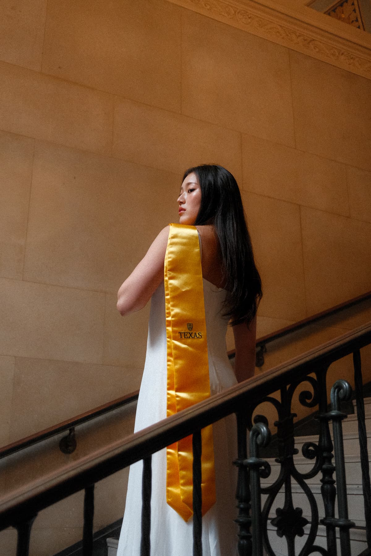 Photo of a girl on stairs