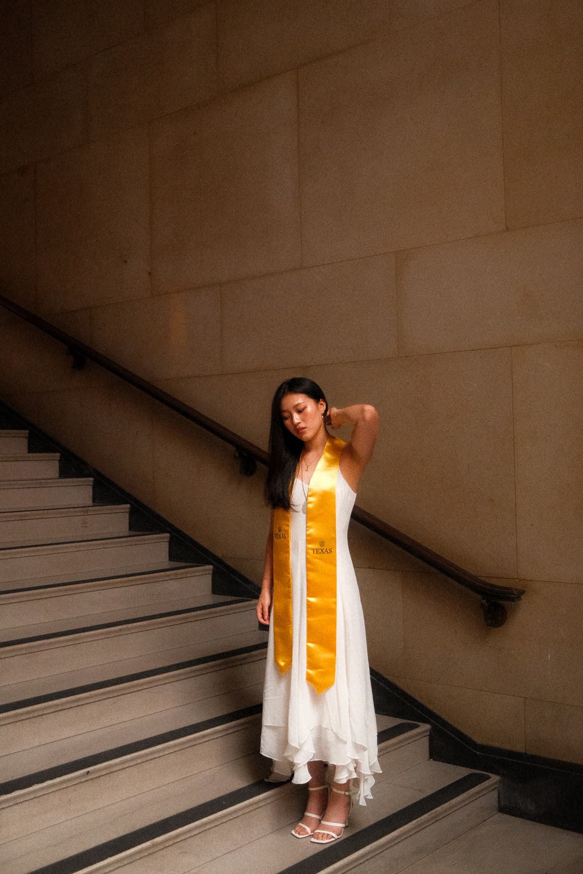 Photo of a girl on stairs