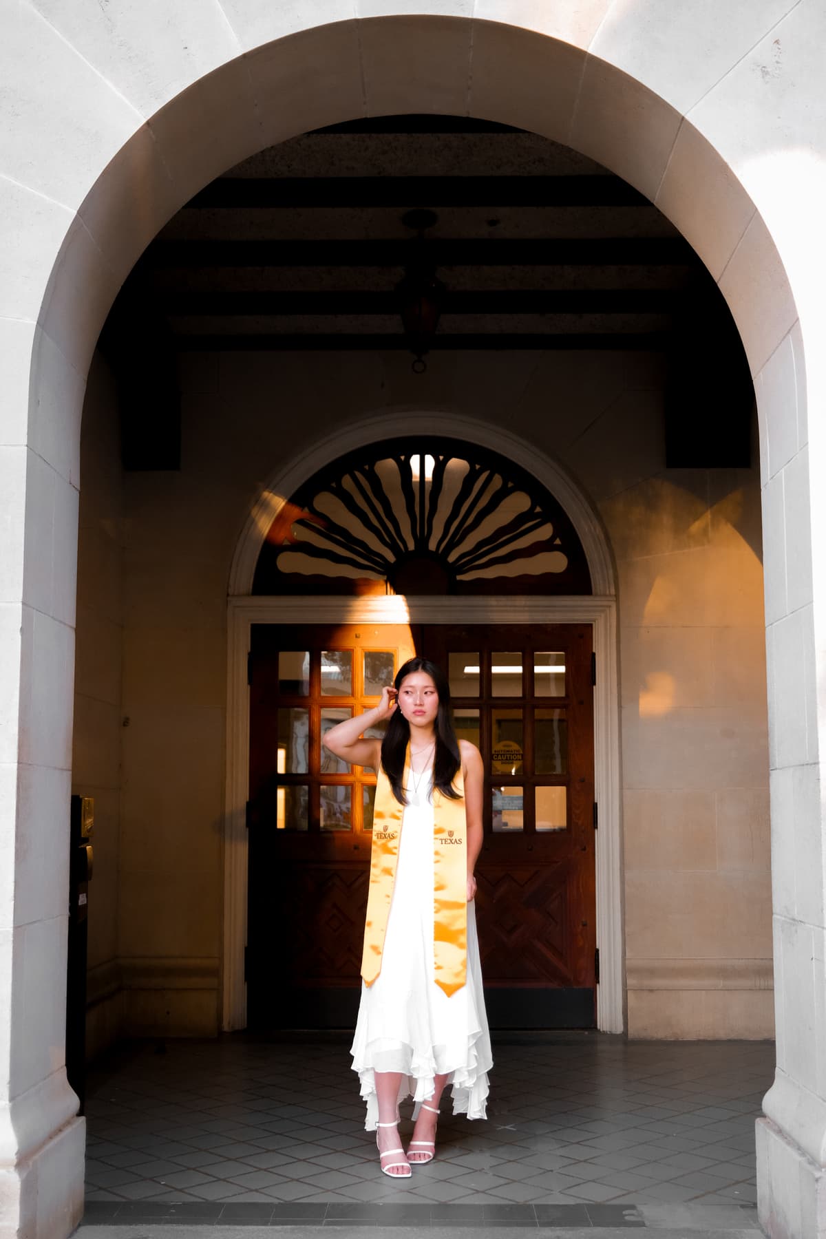 Photo of a girl on stairs