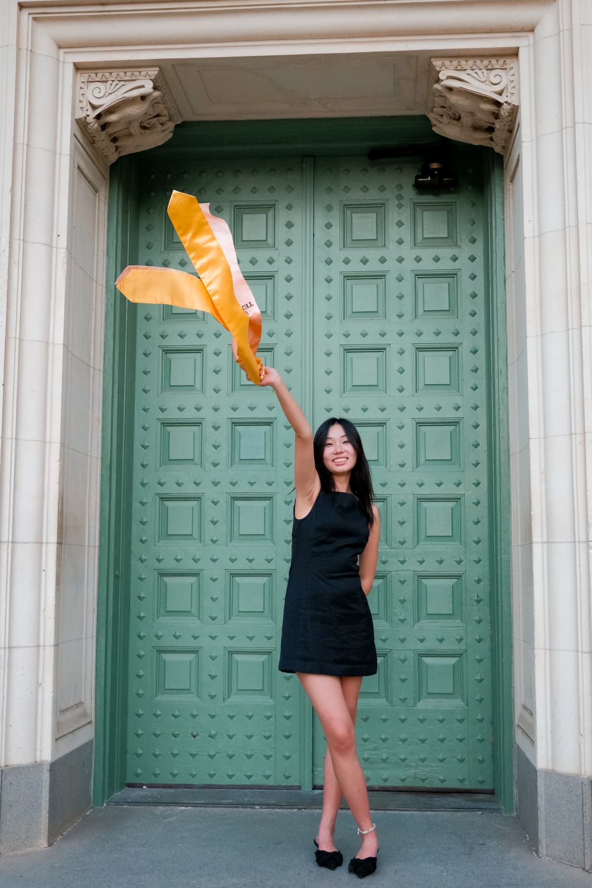 Photo of a girl on stairs
