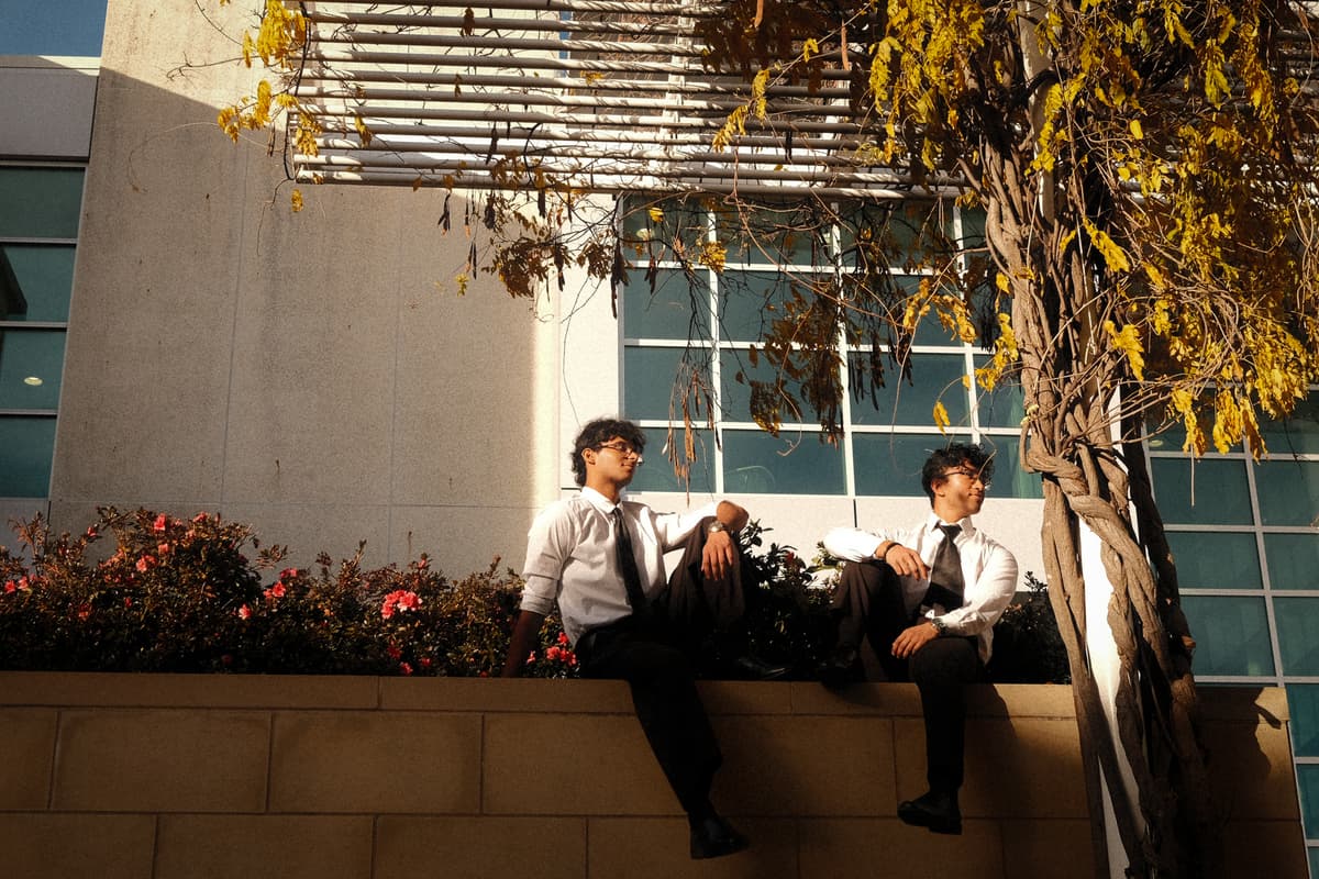 Photo of a girl on stairs