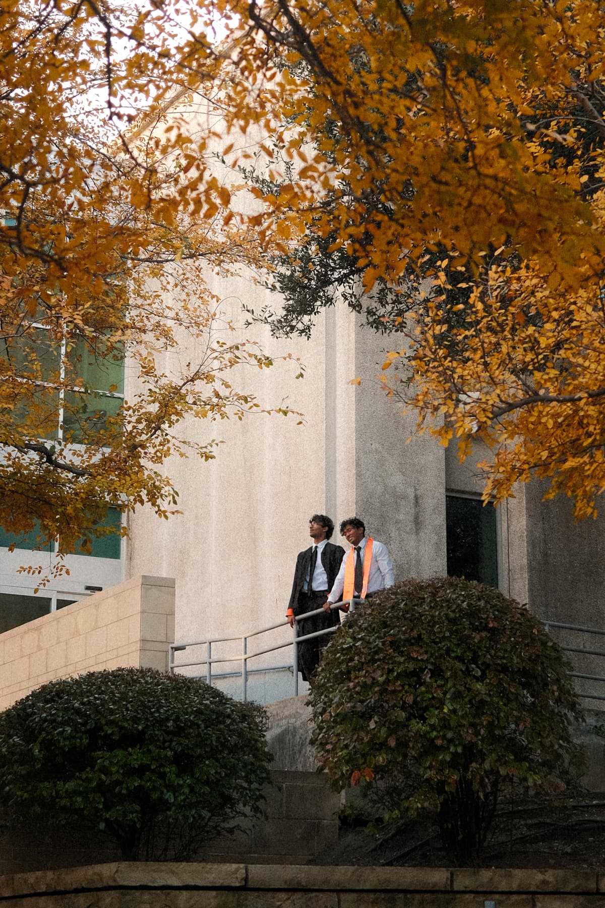 Photo of a girl on stairs