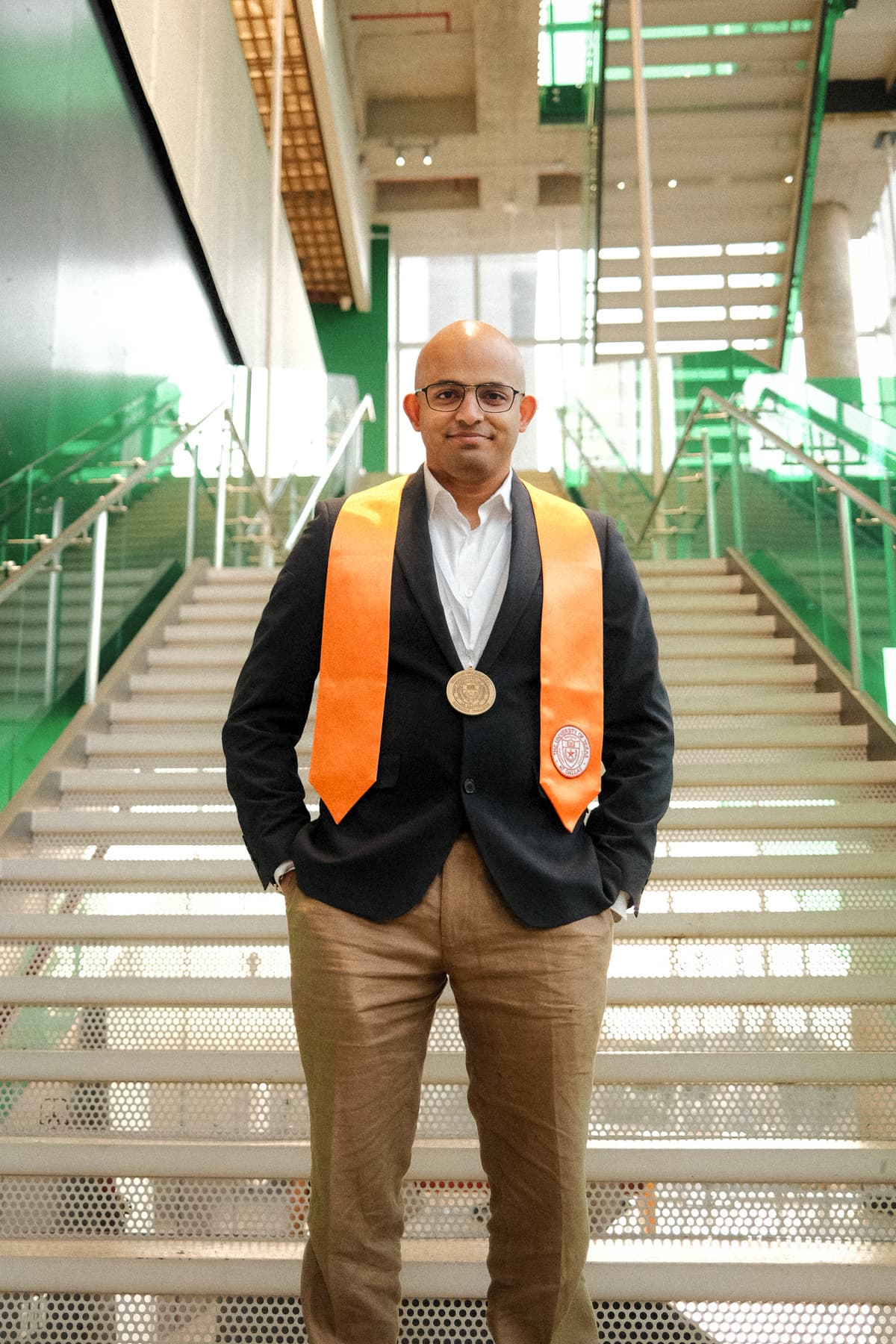 Photo of a girl on stairs