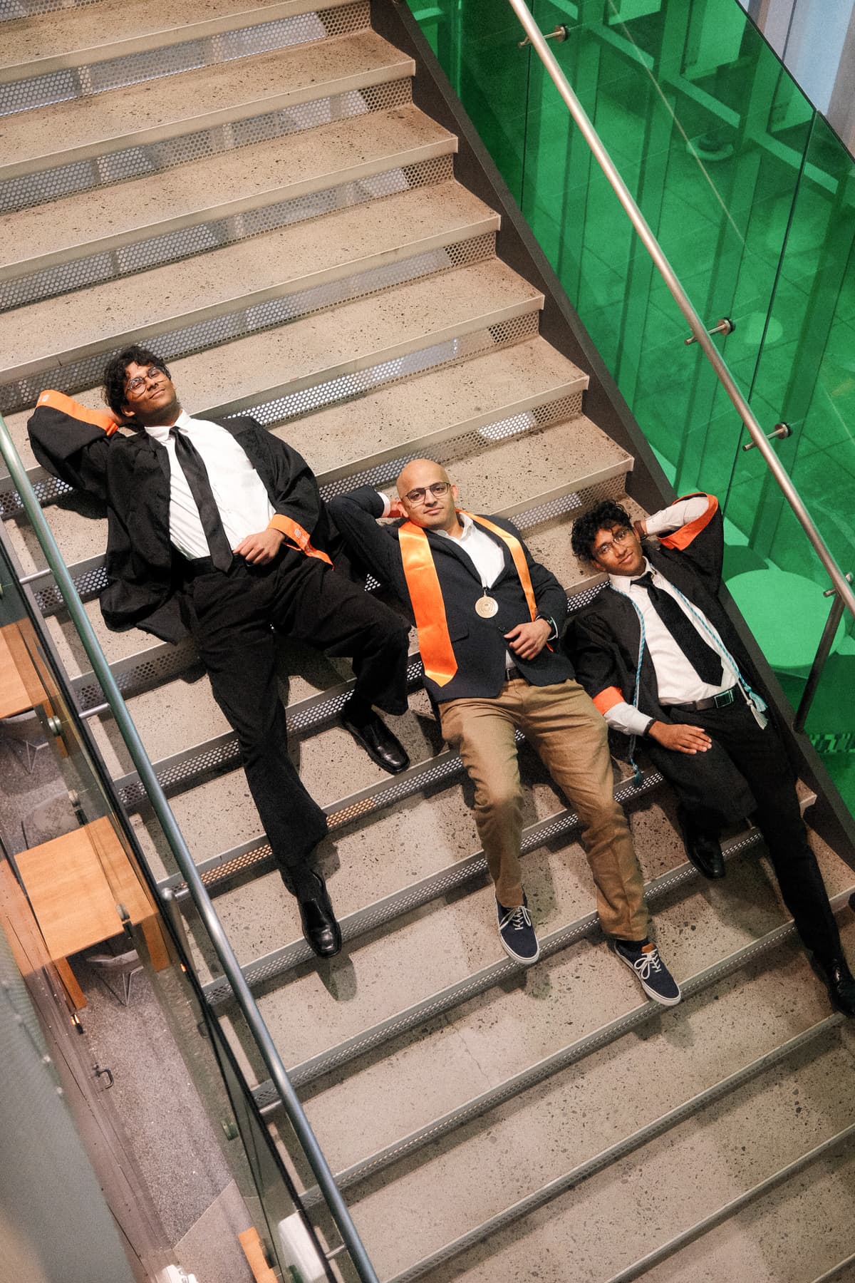 Photo of a girl on stairs