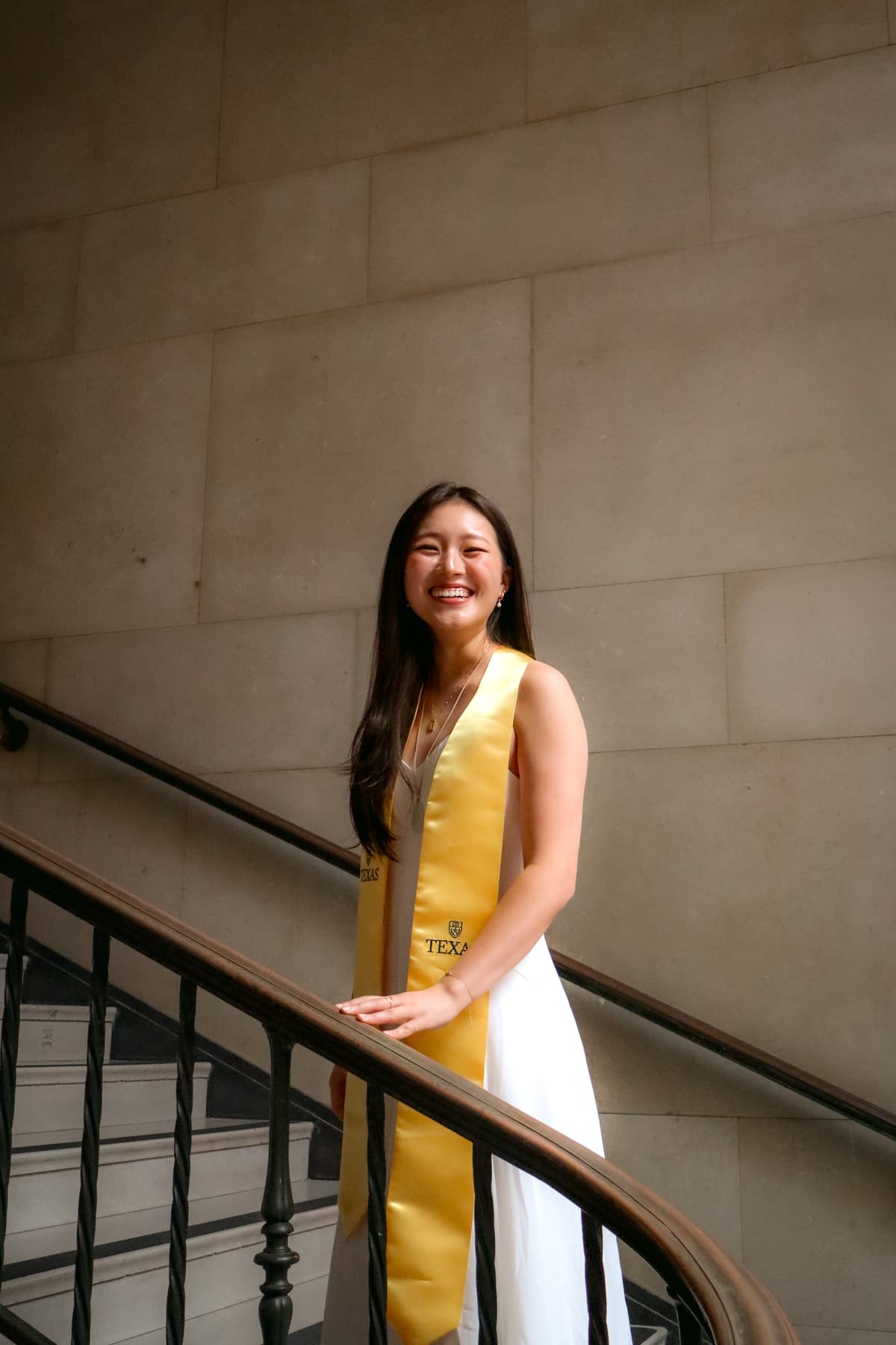 Photo of a girl on stairs