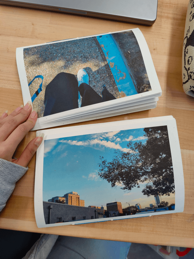 Front and back of books I wrote and designed about type on my way home